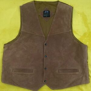 PROTEST 100% Leather Suede Adjustable Vest